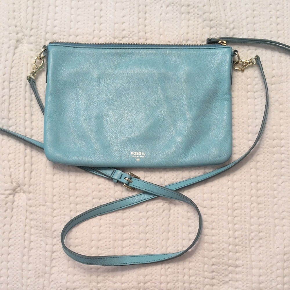 Fossil Sky Blue Crossbody Bag